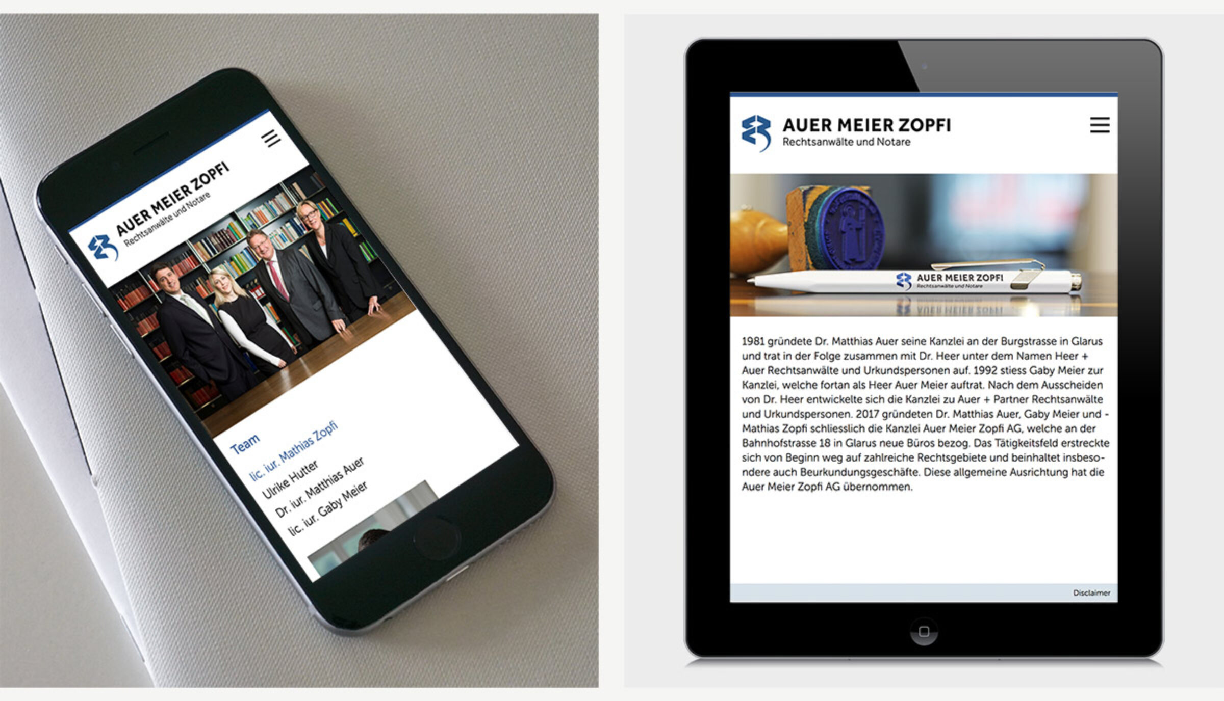 GoeldiWeb Portfolio – Auer Meier Zopfi