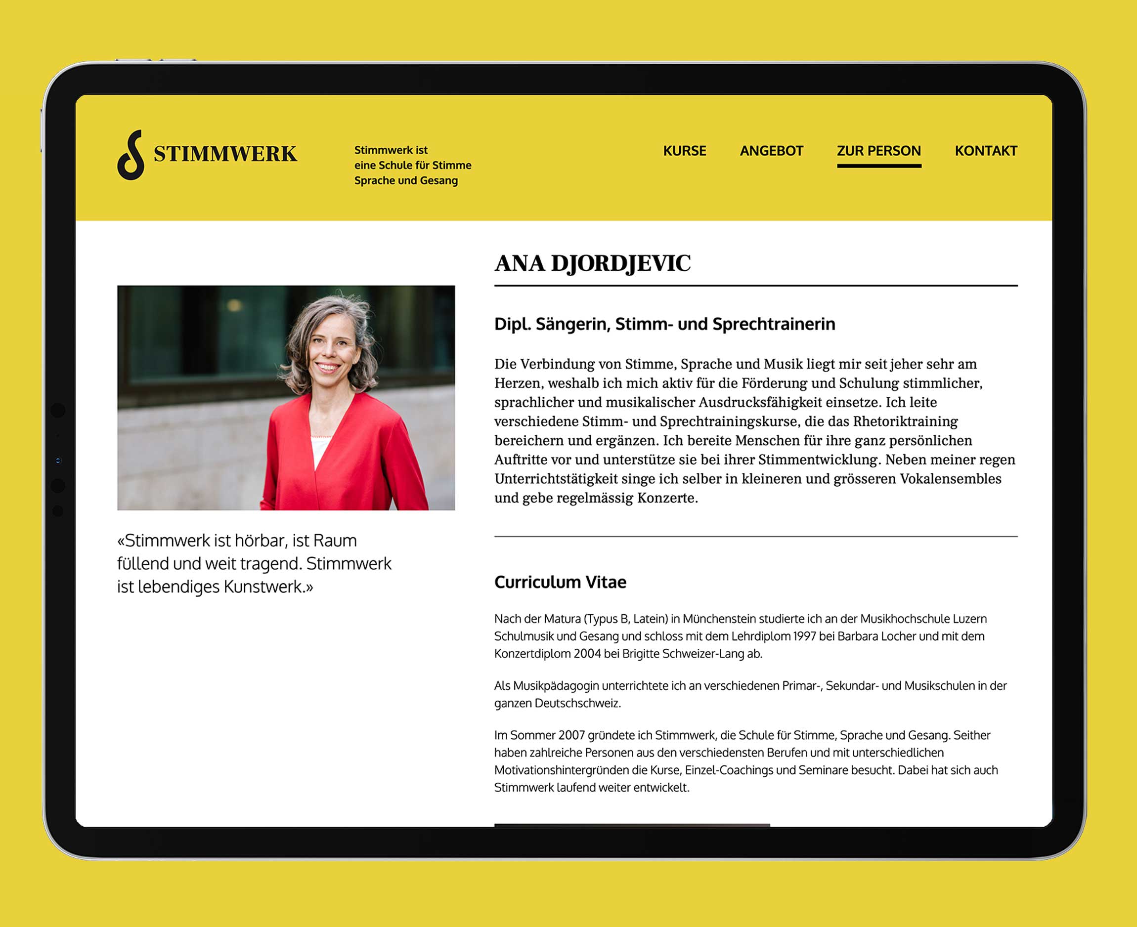 GoeldiWeb Portfolio - Stimmwerk