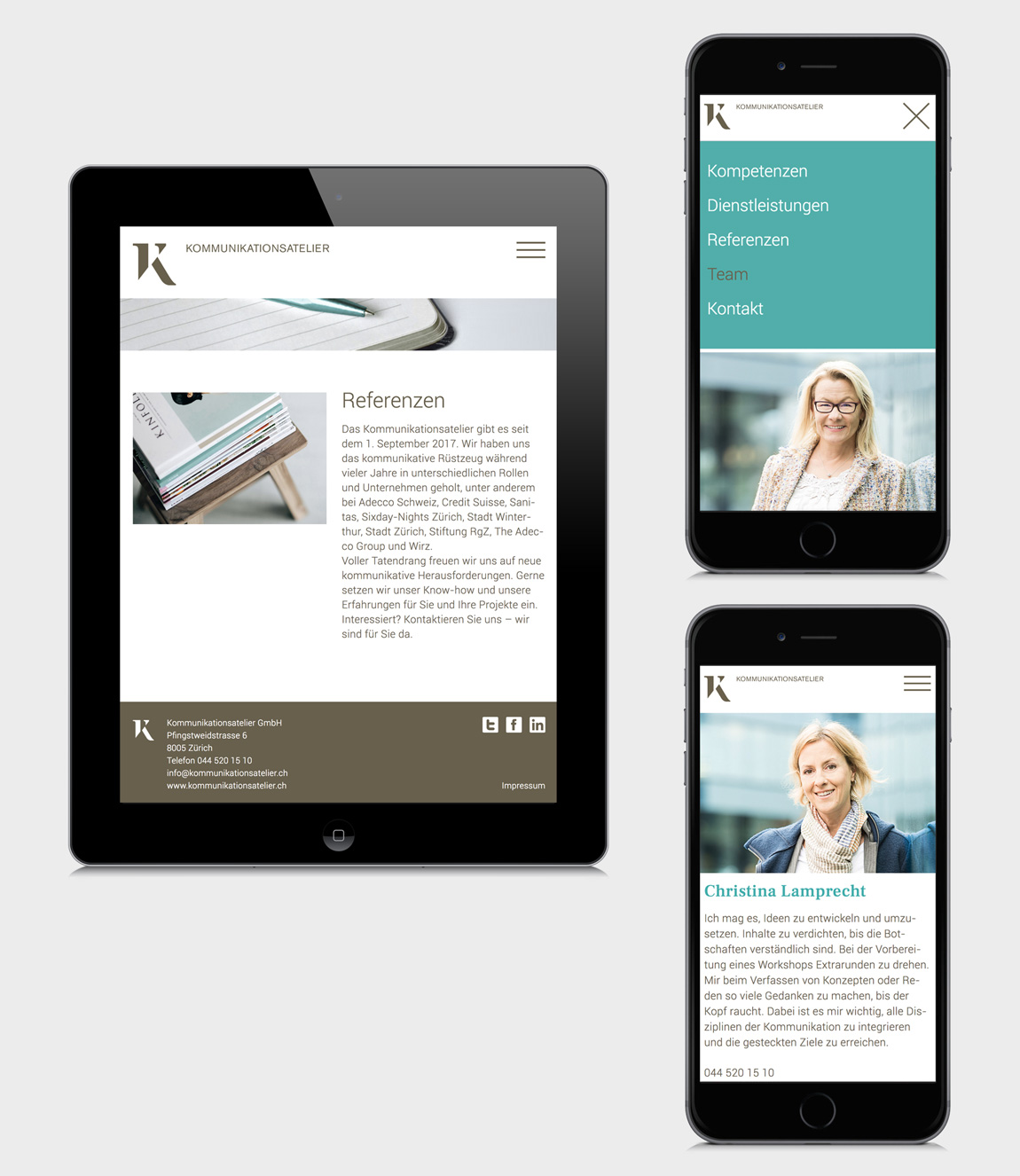 GoeldiWeb Portfolio - Kommunikationsatelier GmbH Zürich