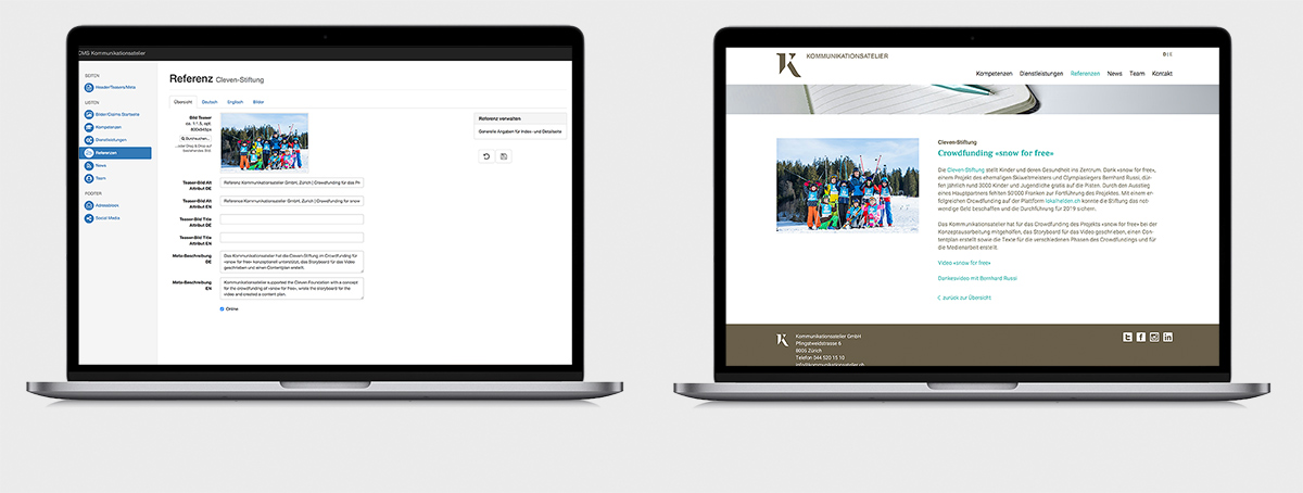 GoeldiWeb Portfolio - Kommunikationsatelier GmbH Zürich