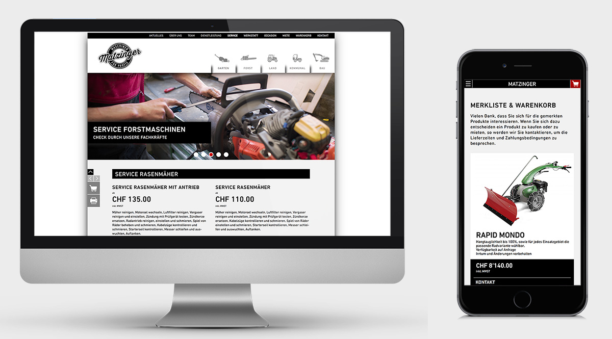 GoeldiWeb Portfolio - Matzinger Maschinen GmbH