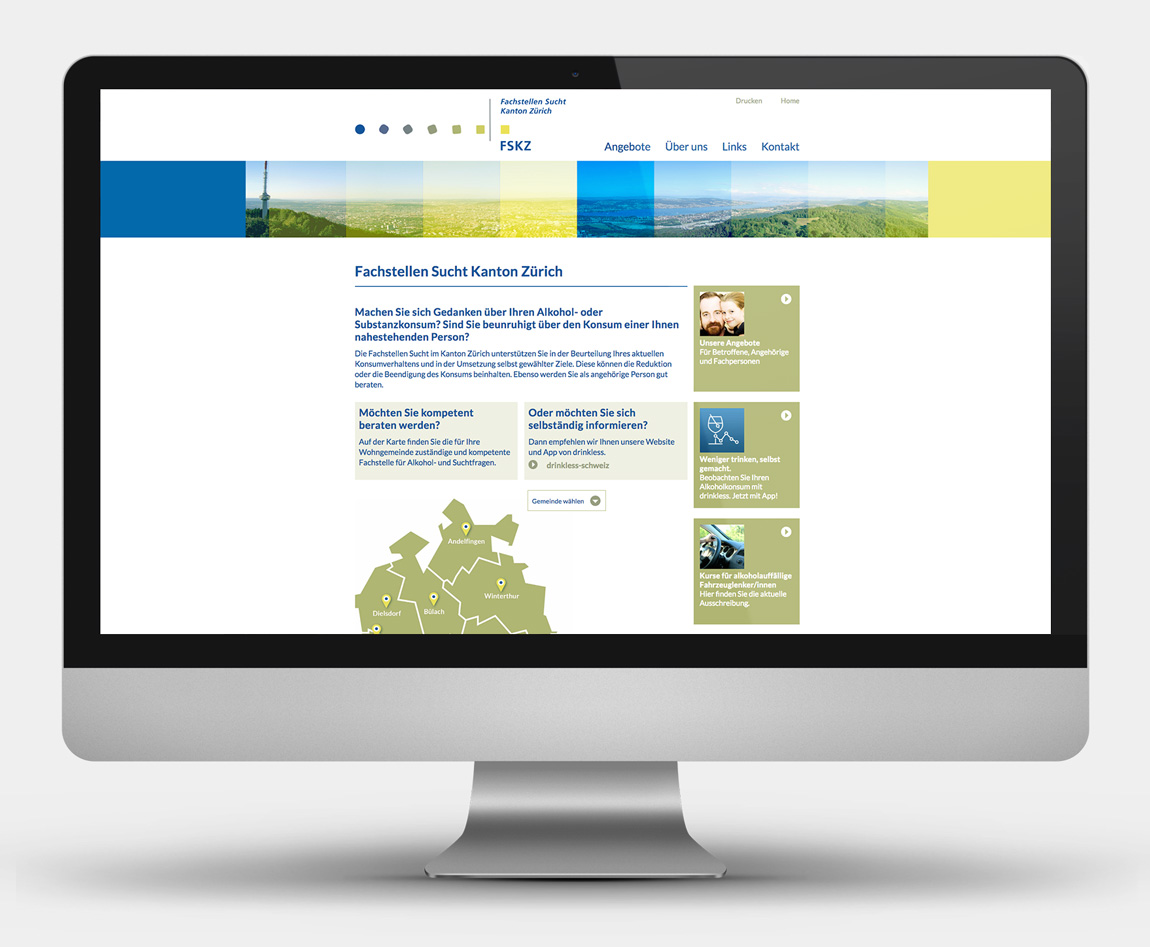 GoeldiWeb Portfolio - Fachstellen Sucht Kanton Zürich