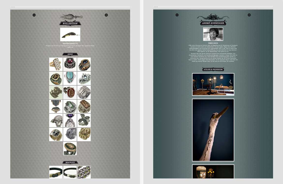 GoeldiWeb Portfolio - André Schweiger Schmuck
